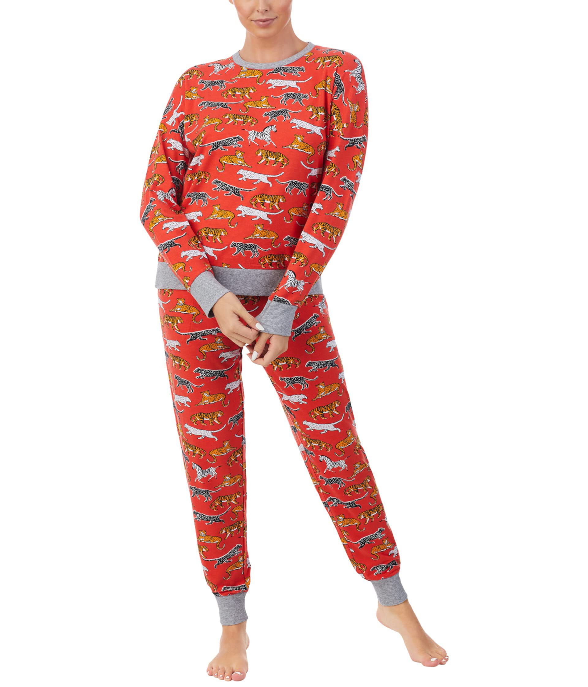 Long Sleeve Joggers Pajama Set Dkny