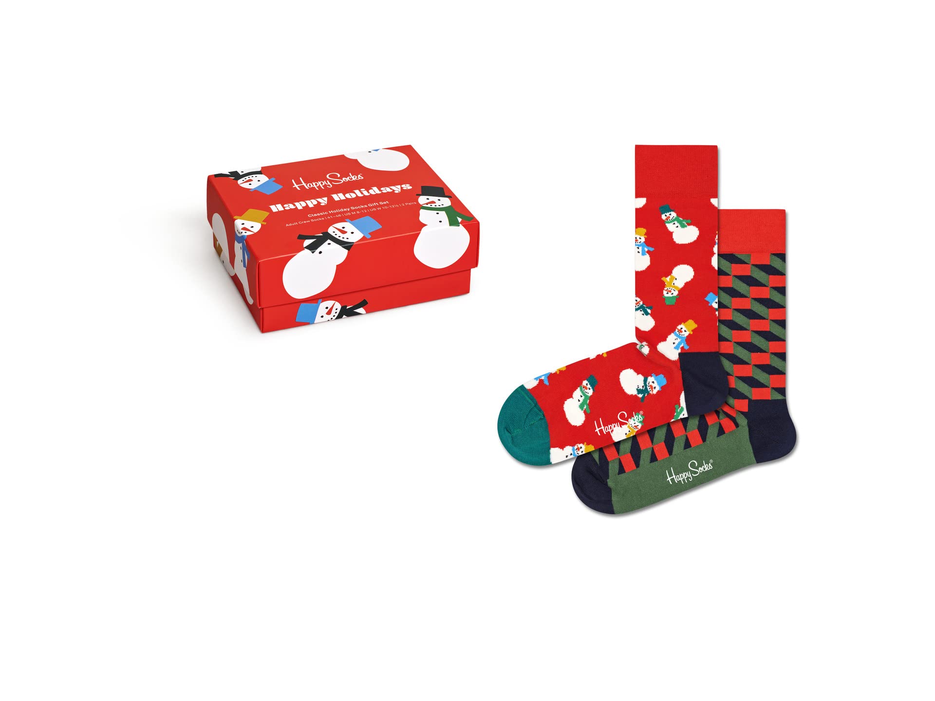 Подарочный набор из 2 пар носков для снеговиков Happy Socks