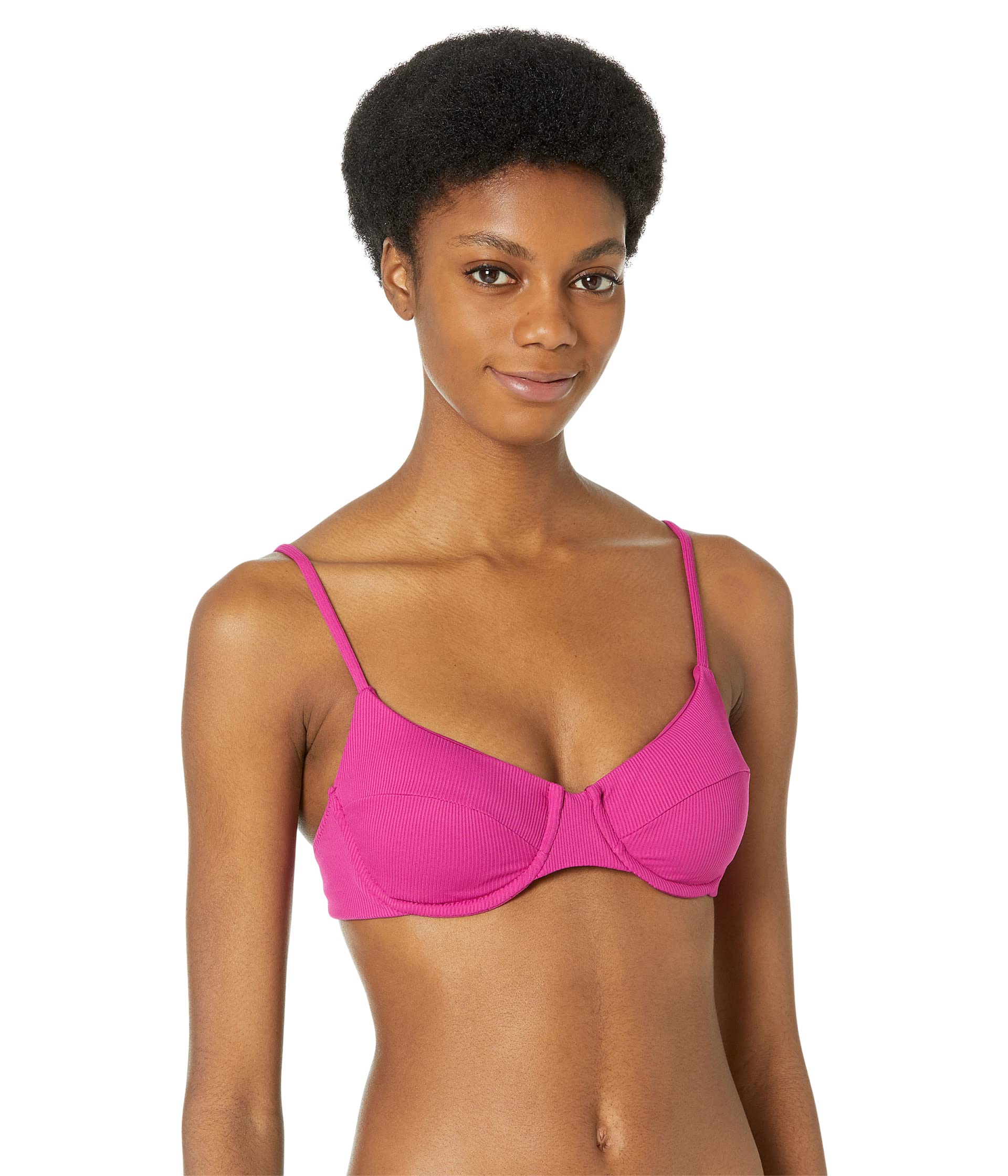 Fine Line Rib Sarah Underwire Bra Top Becca