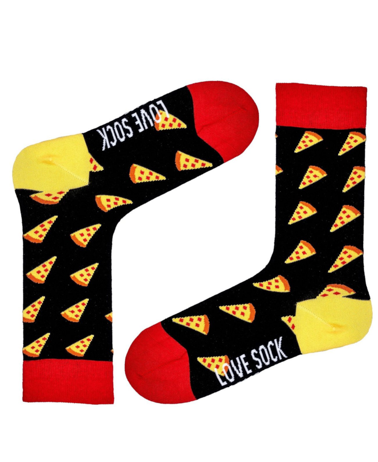 Пицца, хлопок, забавная еда, новинка, носки для экипажа Love Sock Company