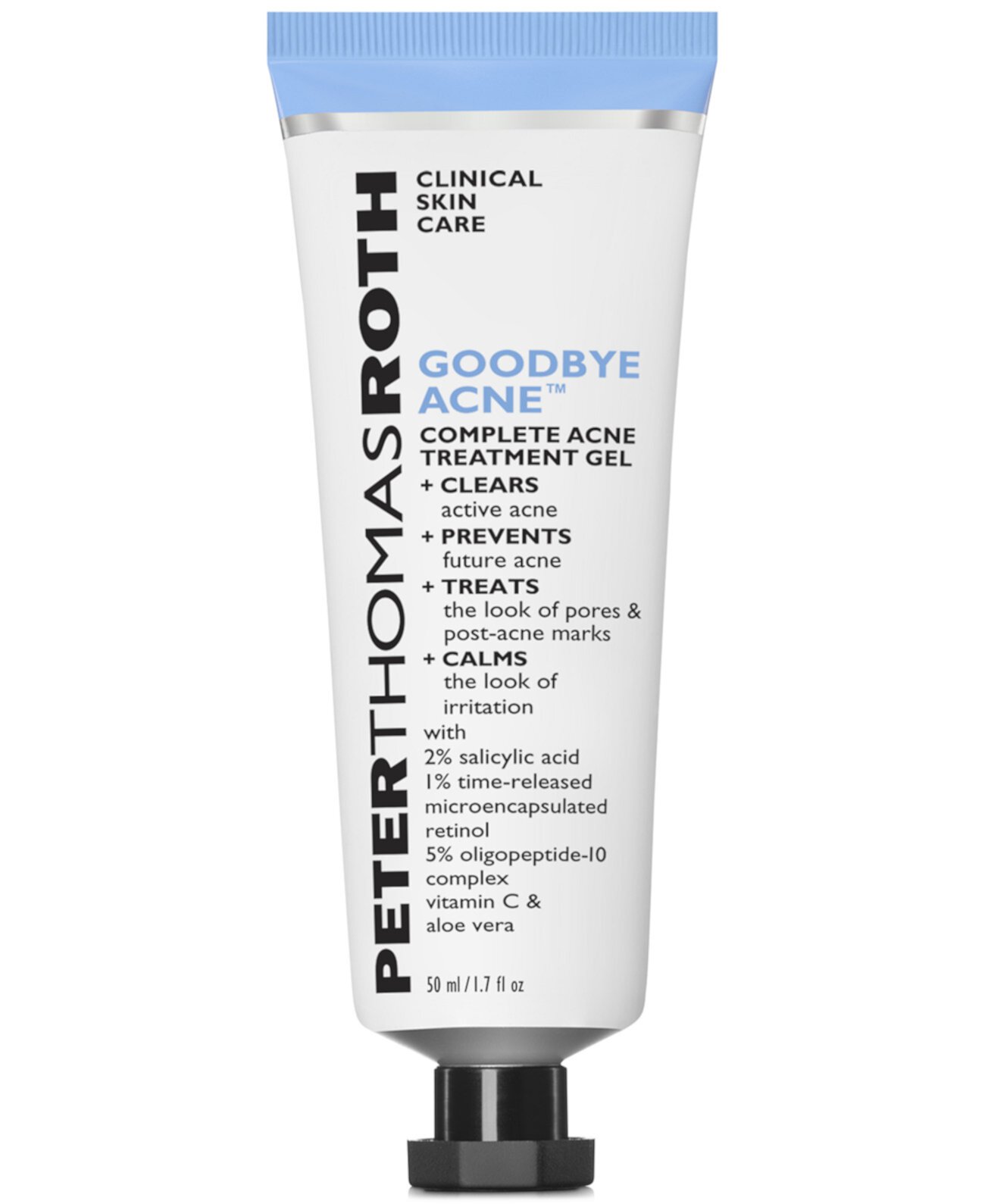 Гель для лечения acne Goodbye Acne с 2% салициловой кислотой и 5% олигопептид-10, 50 мл Peter Thomas Roth