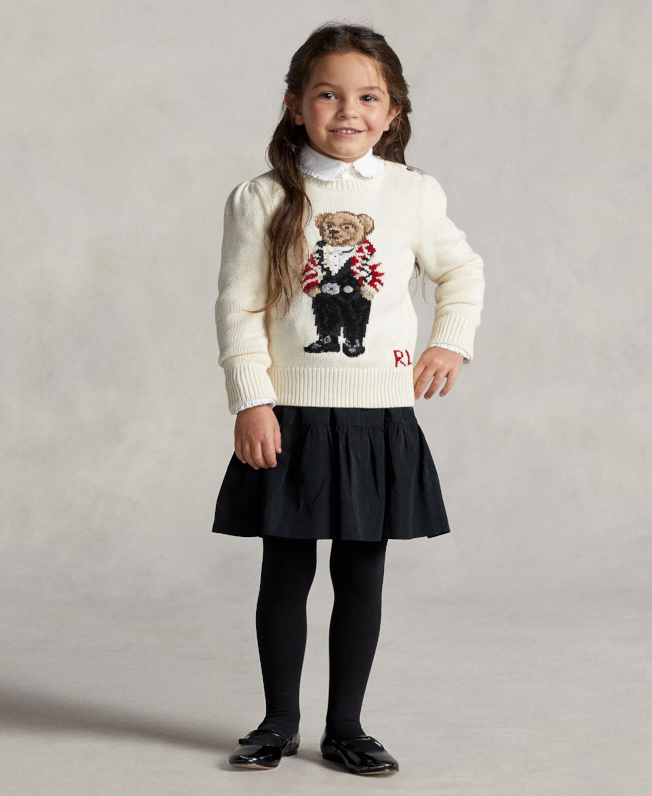 Шерстяной свитер Polo Bear для маленьких девочек Ralph Lauren