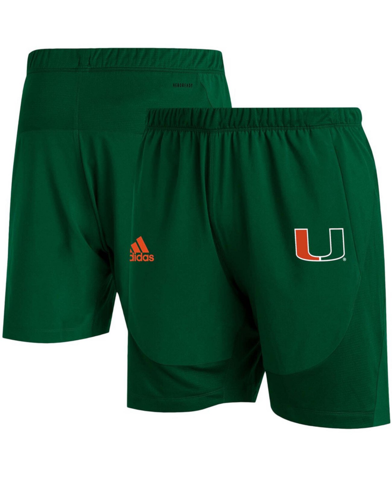  Спортивные шорты Adidas Miami Hurricanes 2021 Sideline Aeroready Adidas