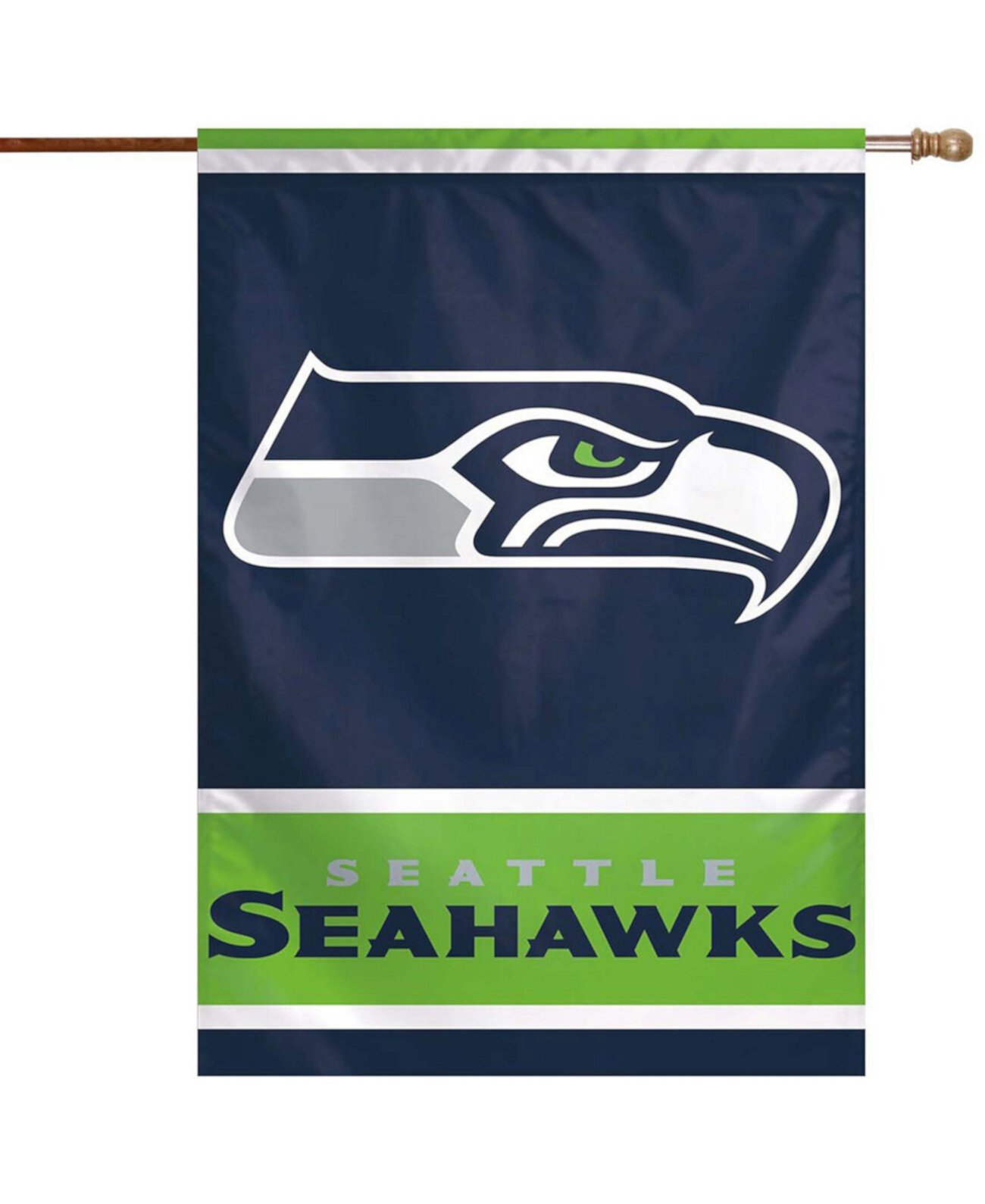 Односторонний вертикальный баннер с основным логотипом Multi Seattle Seahawks 28 дюймов x 40 дюймов Wincraft