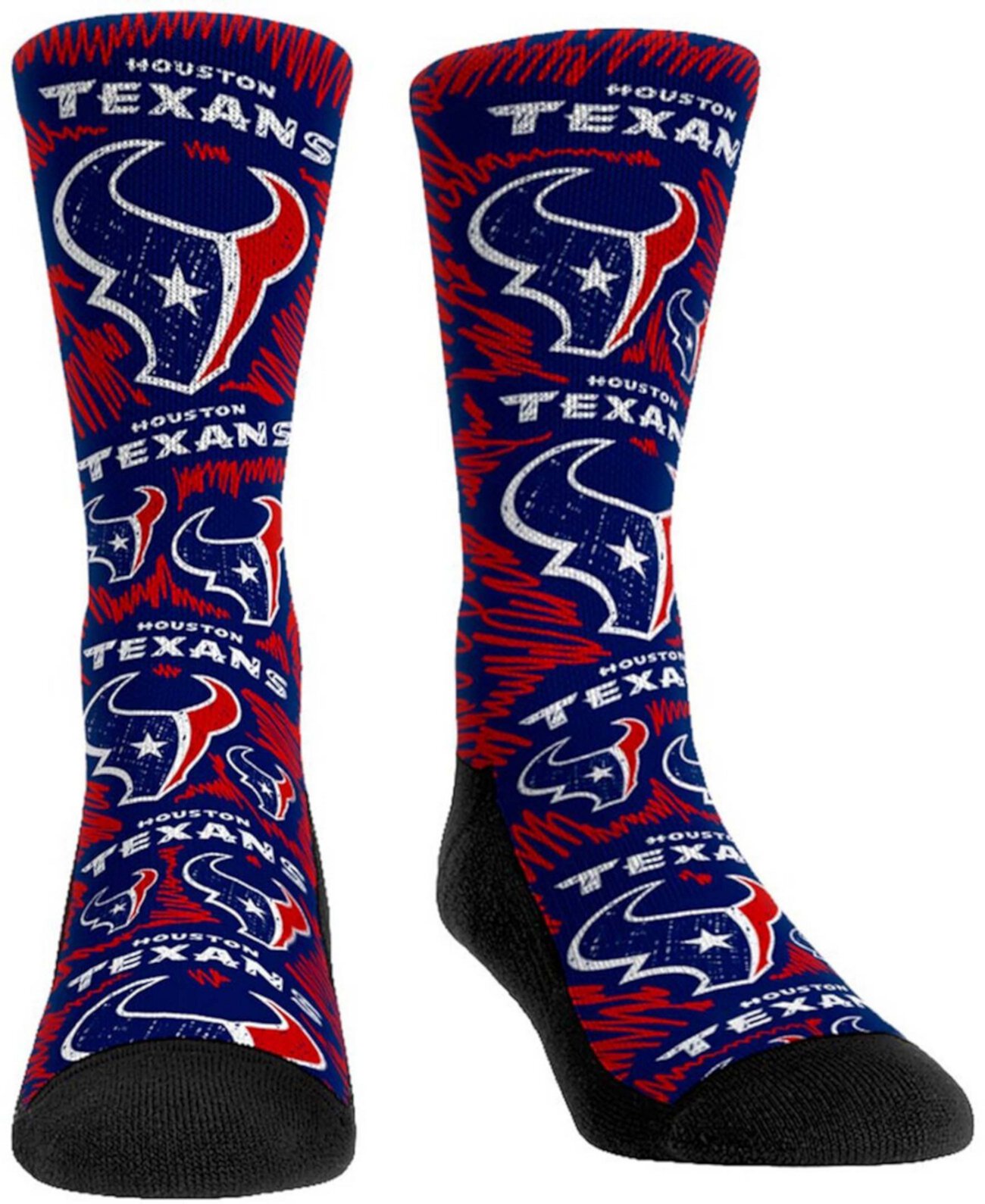 Женские носки с круглым вырезом и логотипом Houston Texans Rock 'Em