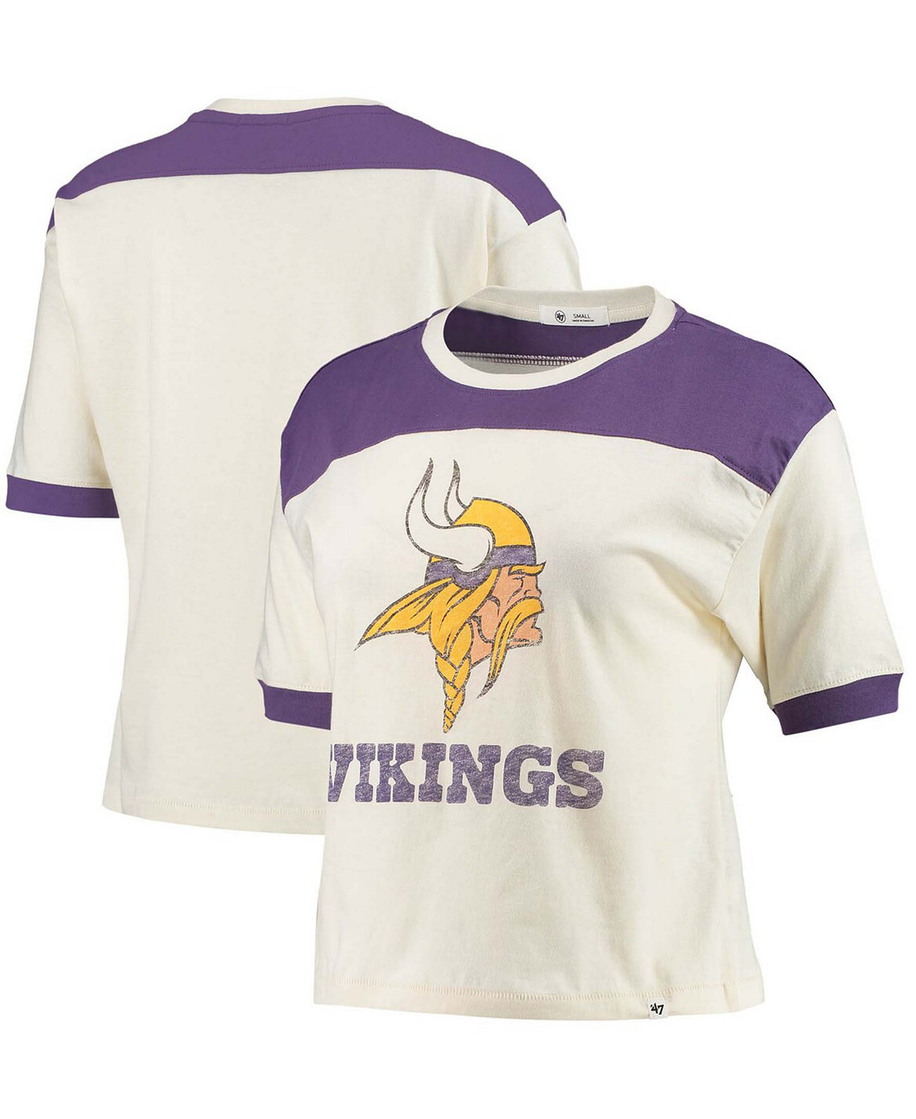 Женская укороченная футболка Minnesota Vikings Billie '47 Brand