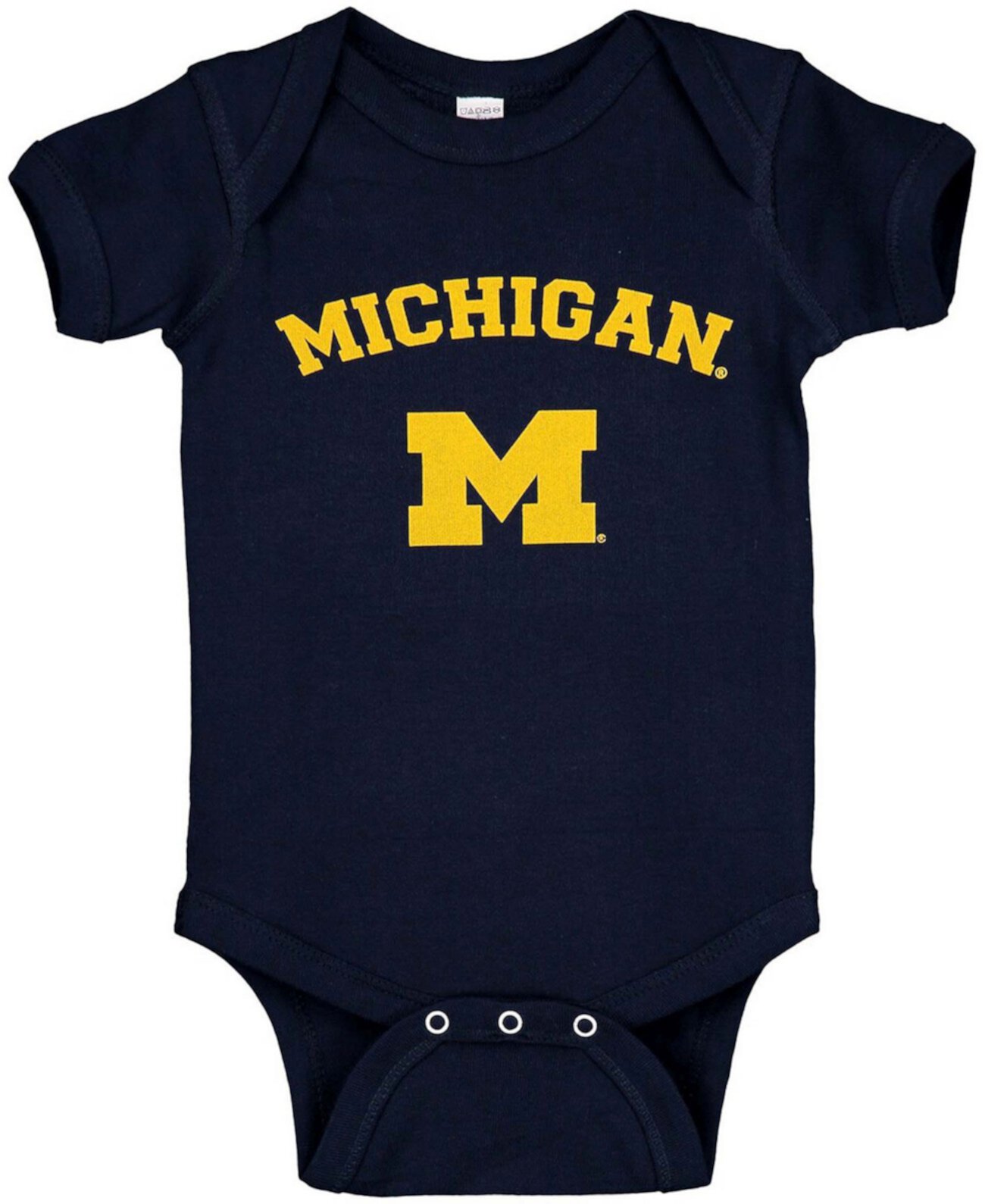 Детские боди Two Feet Ahead Navy Michigan Wolverines Arch and Logo Two Feet Ahead