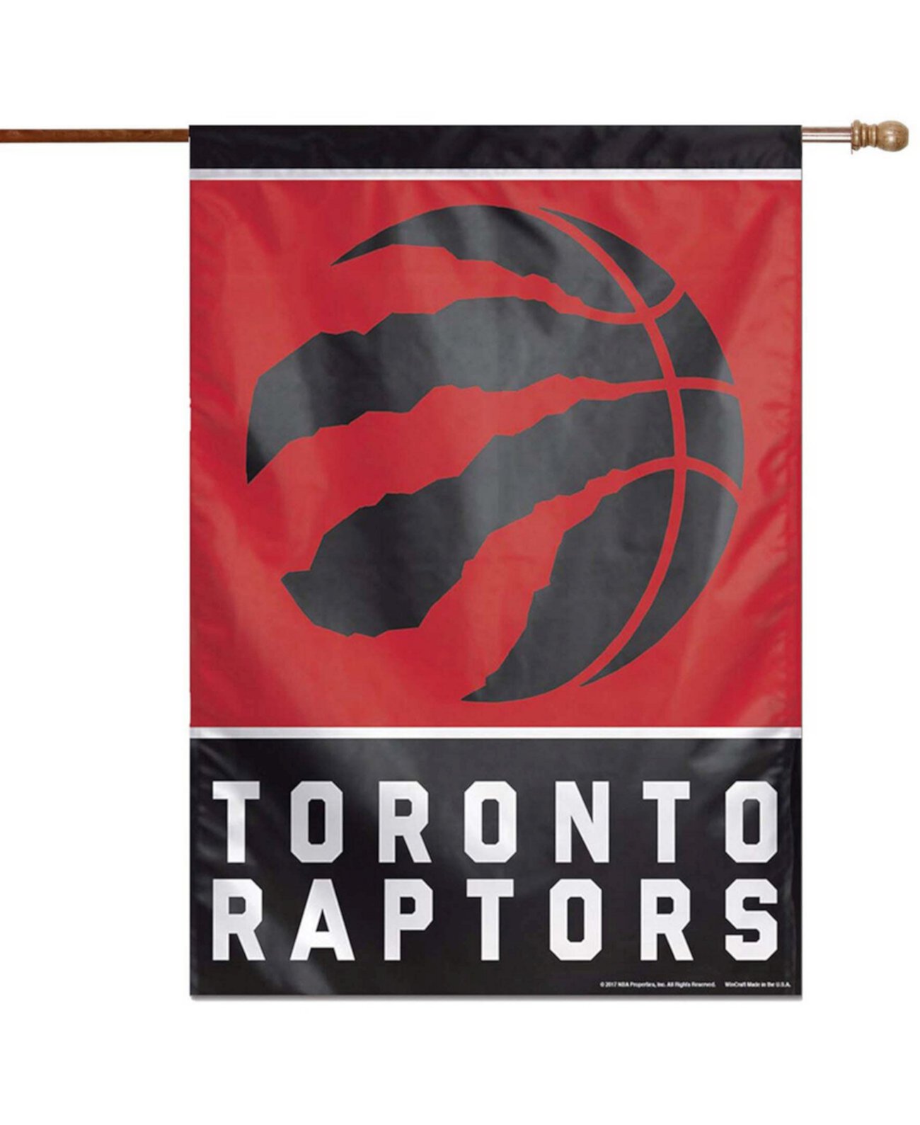 Односторонний вертикальный баннер с основным логотипом Multi Toronto Raptors 28 дюймов x 40 дюймов Wincraft