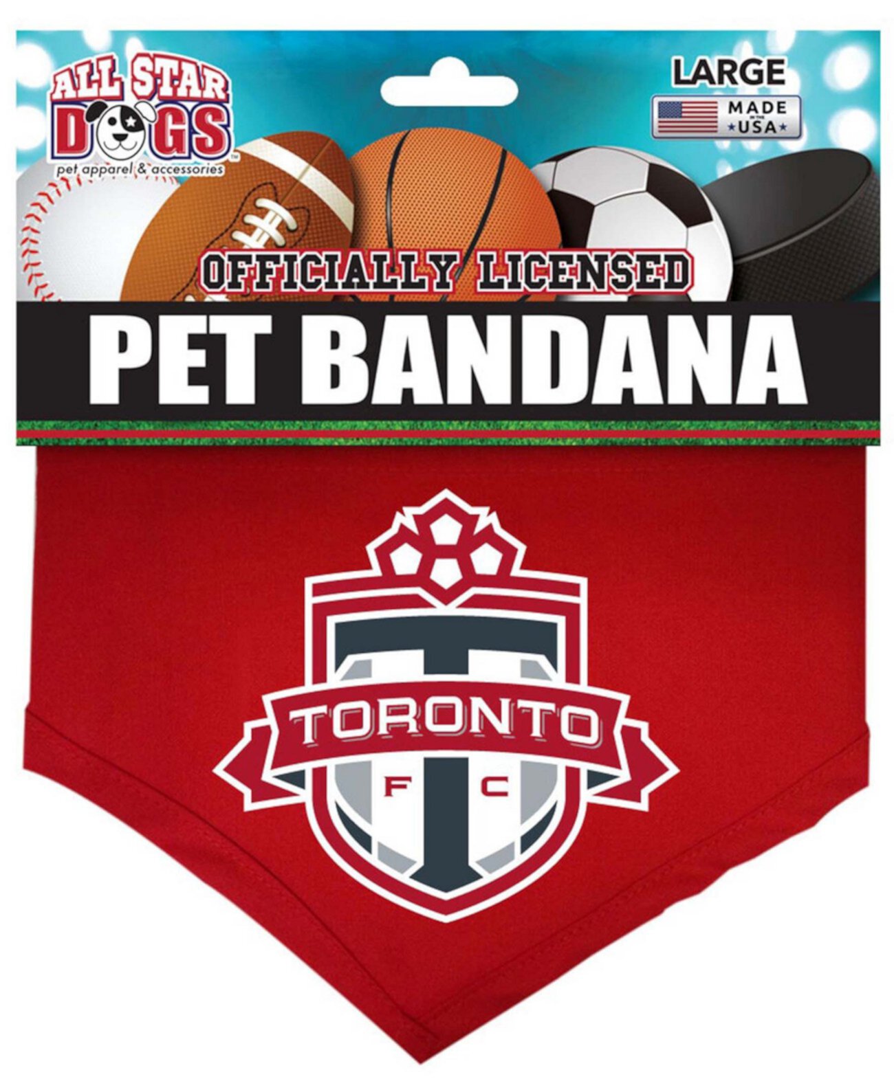 Бандана Red Toronto FC Pet All Star Dogs