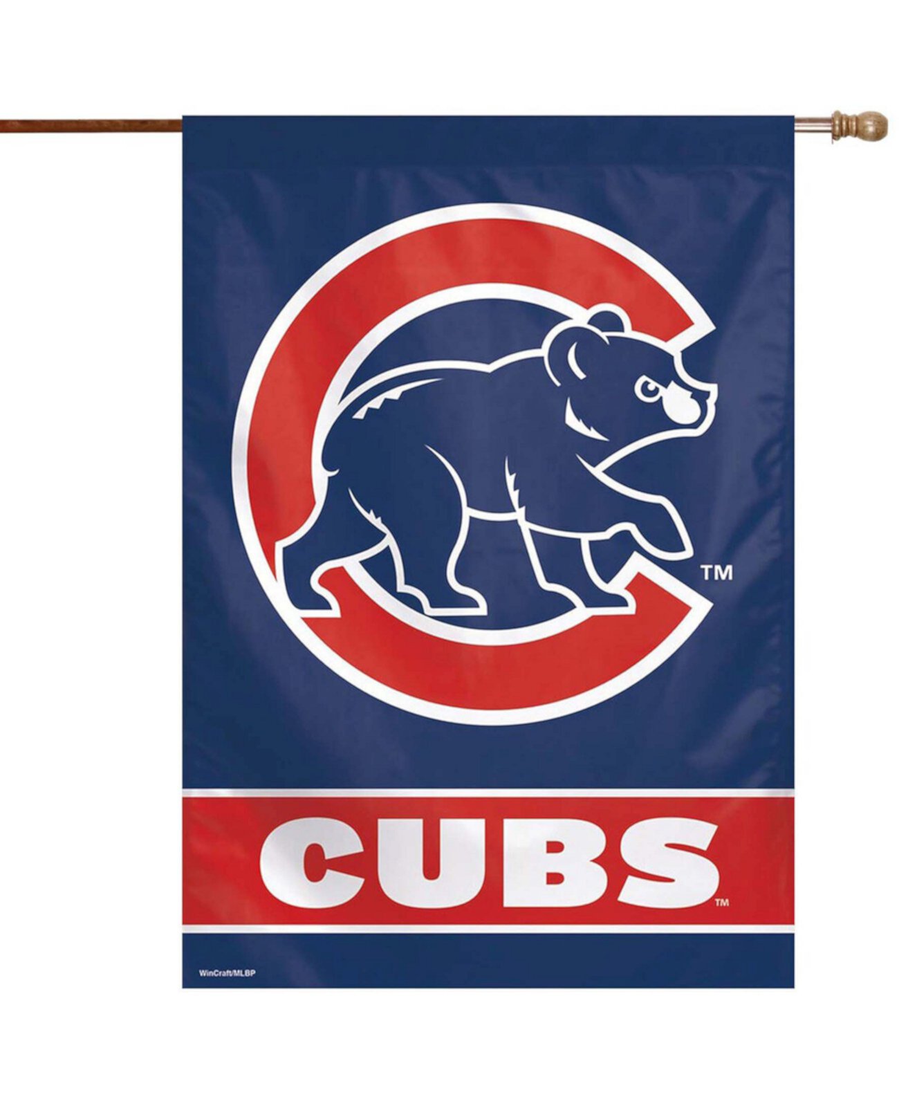 Односторонний вертикальный баннер Multi Chicago Cubs 28 x 40 дюймов с логотипом C Bear Wincraft