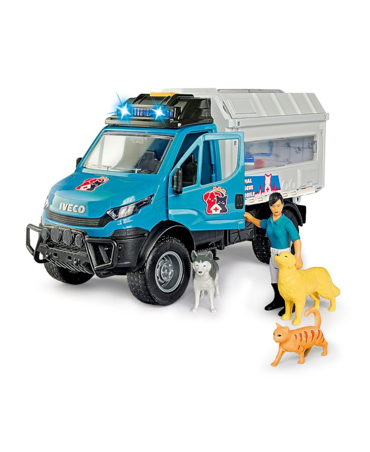 - Набор для спасения животных Light Sound Iveco Animal Rescue Playset Dickie Toys