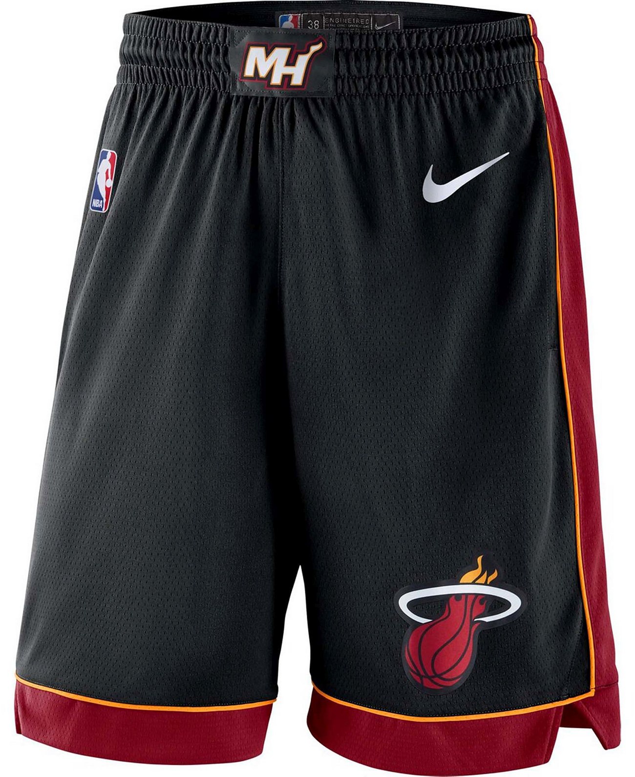 Мужские черные шорты Swingman 2019,20 Miami Heat Icon Edition Nike