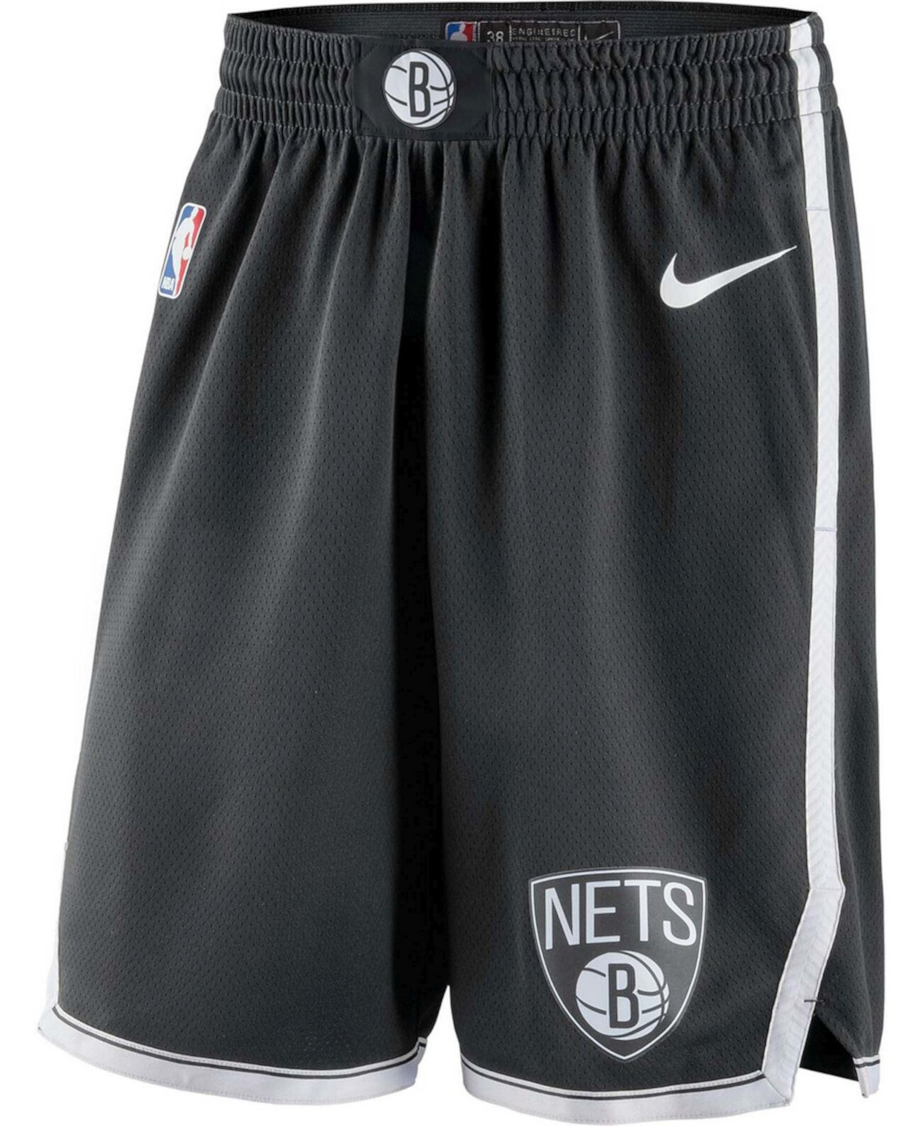 Мужские черные шорты Swingman 2019,20 Brooklyn Nets Icon Edition Nike