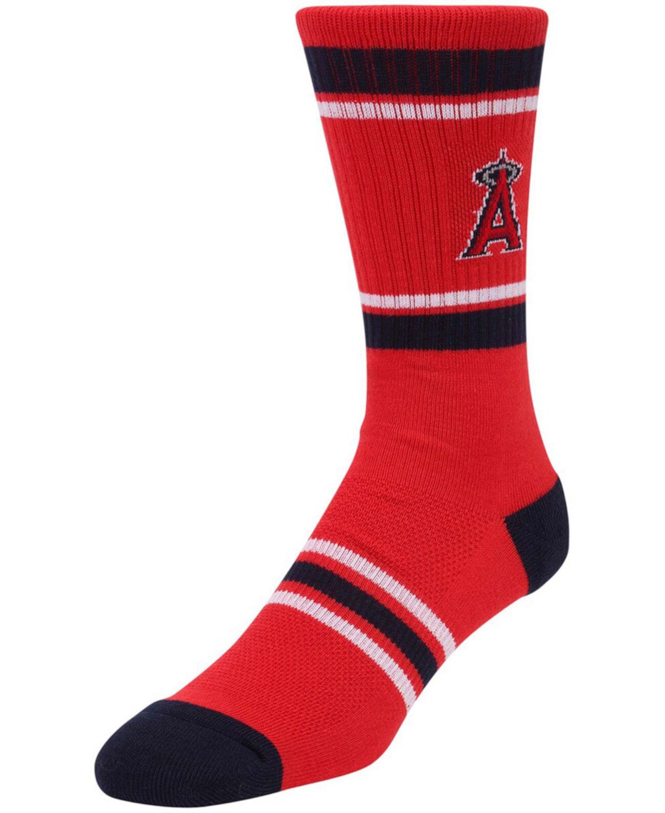 Красные мужские носки с круглым вырезом в полоску Los Angeles Angels PKWY