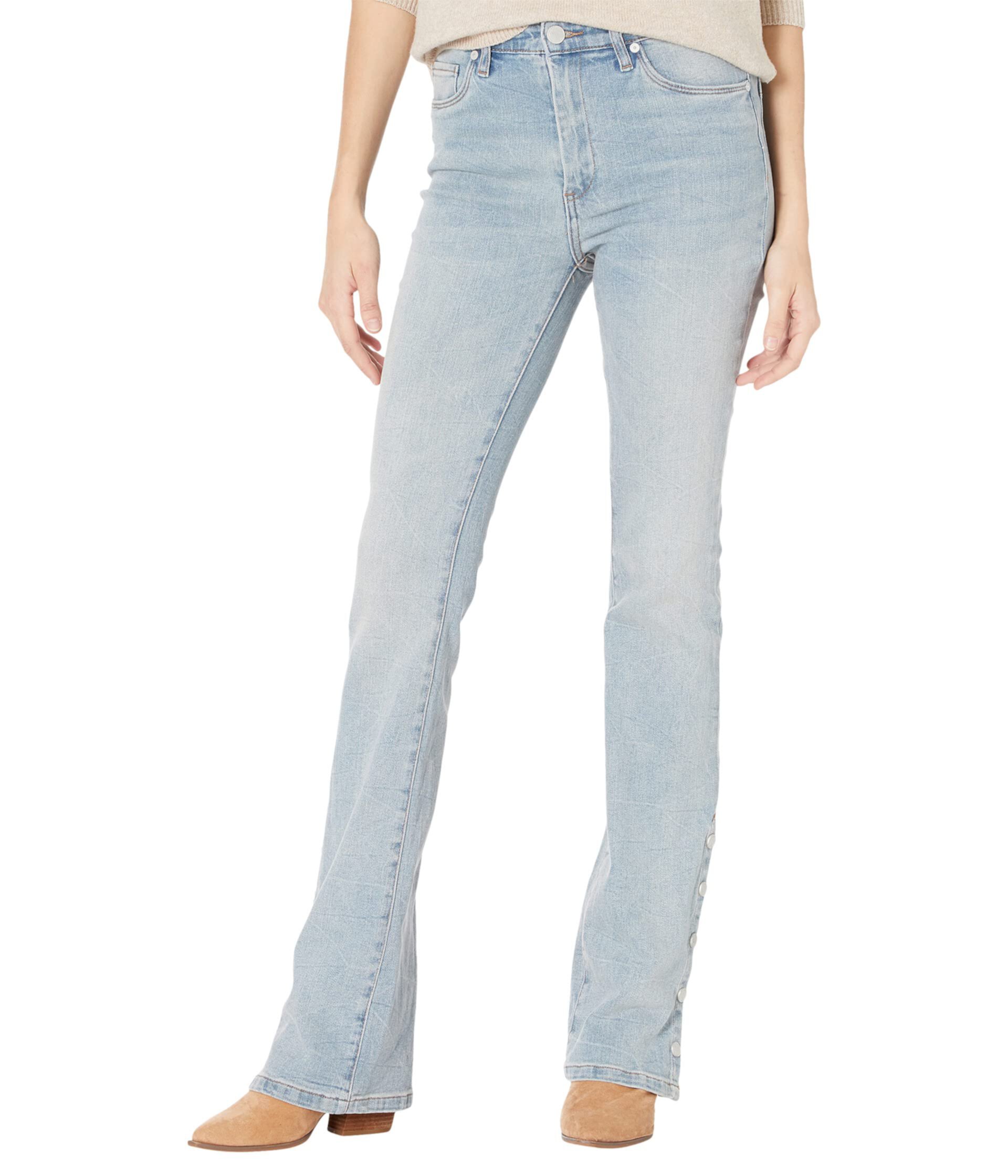 Женские джинсы Hoyt с мини-ботинками с высокой посадкой и кнопками по внешнему шву Blank NYC