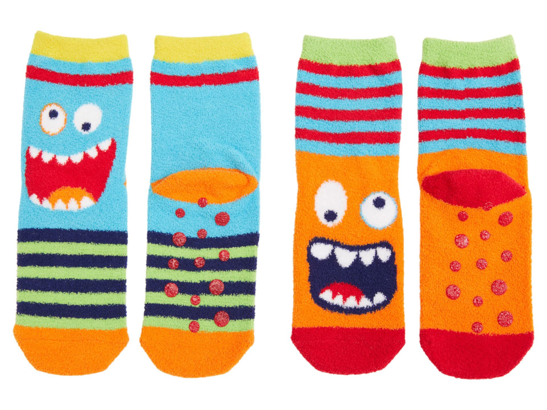 Набор из 2 пар носков Monster Slipper (для младенцев / малышей / маленьких детей) Jefferies Socks