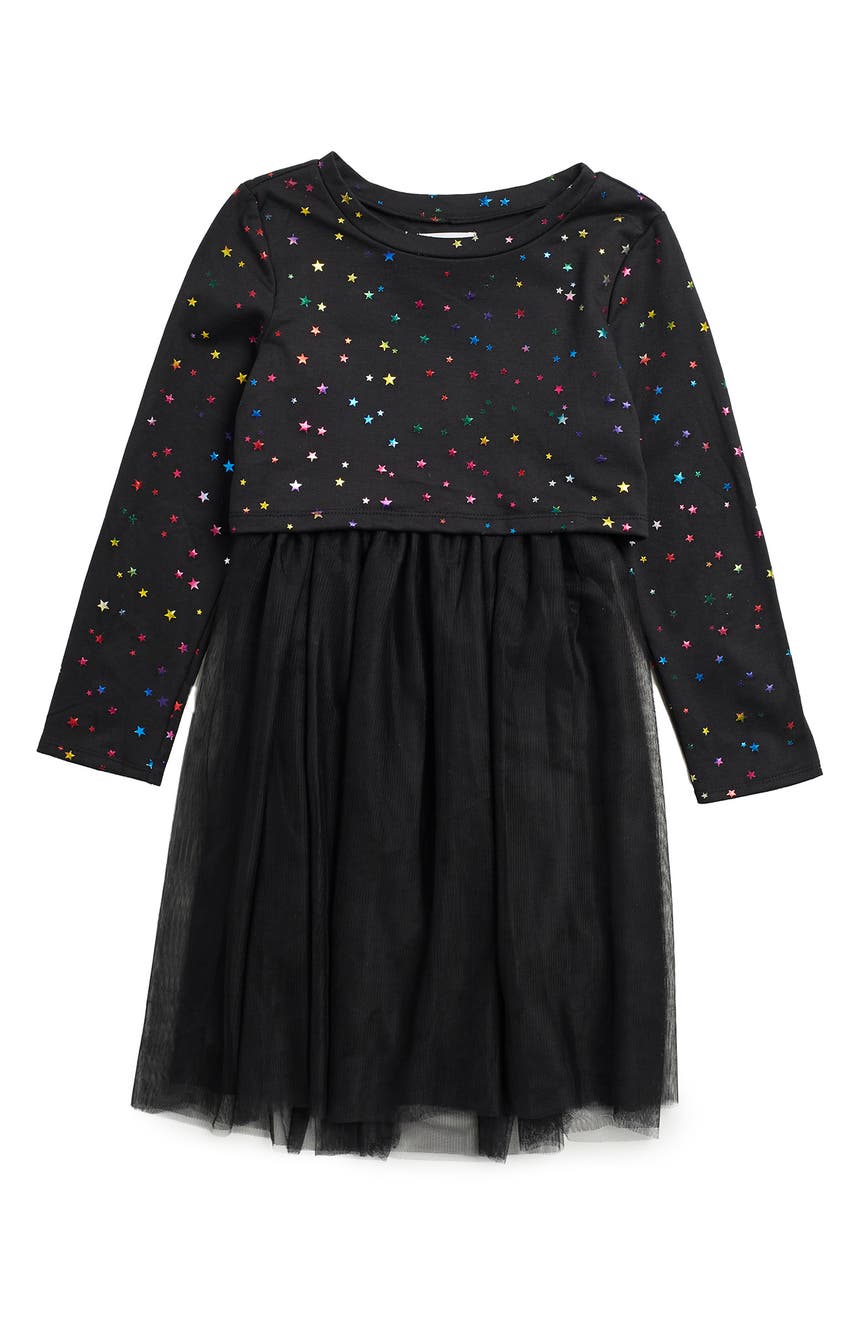 Платье-юбка в сеточку со звездами LNL