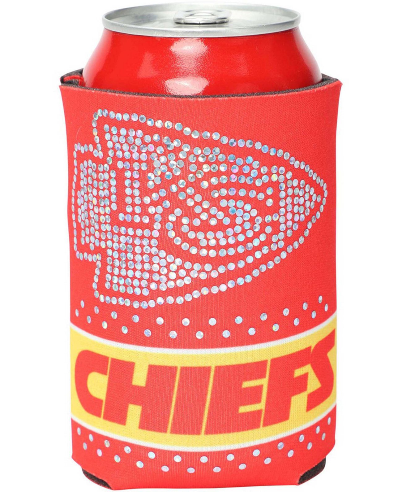 Охладитель для банок с блестками Multi Kansas City Chiefs на 12 унций Wincraft
