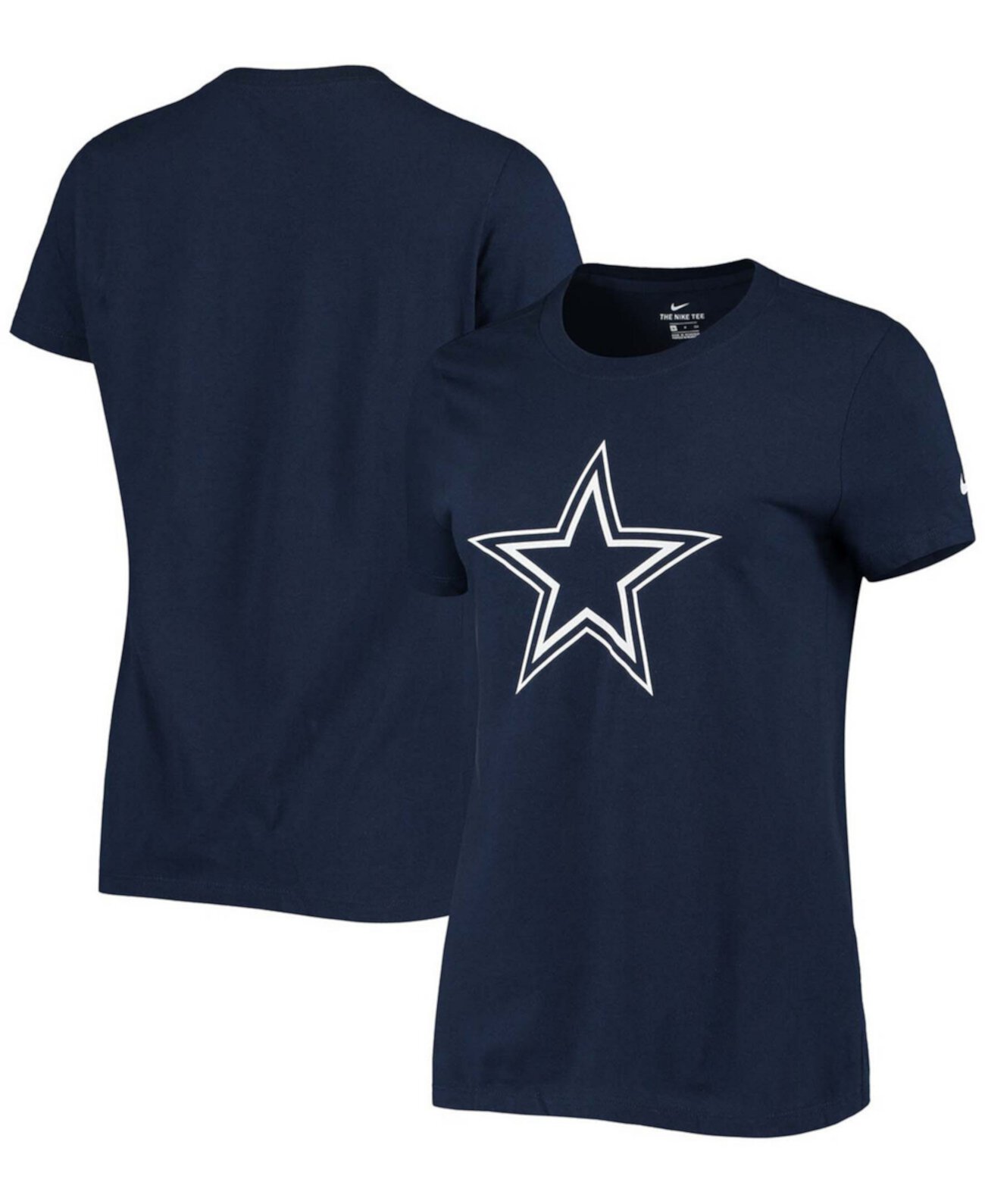 Женская темно-синяя футболка с логотипом Dallas Cowboys Essential Nike