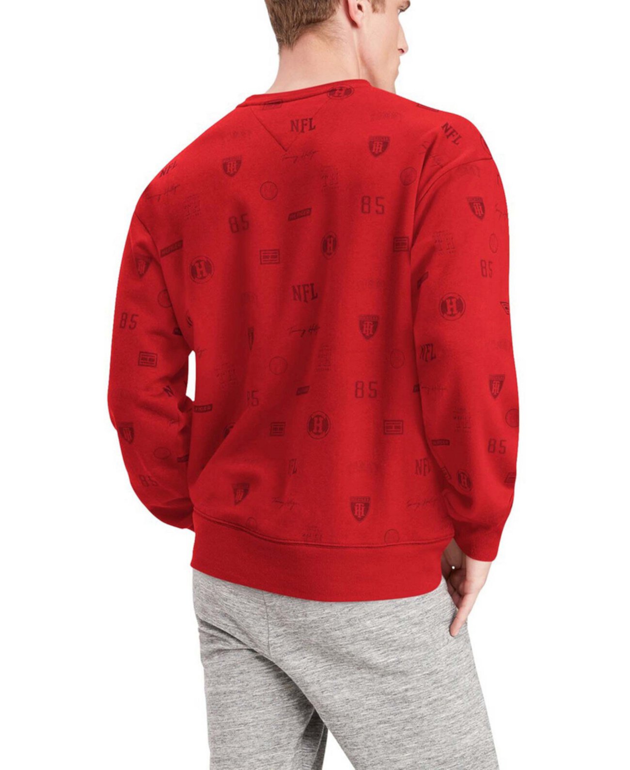 Мужская толстовка-пуловер с графическим рисунком Tampa Bay Buccaneers Reid Red Tommy Hilfiger