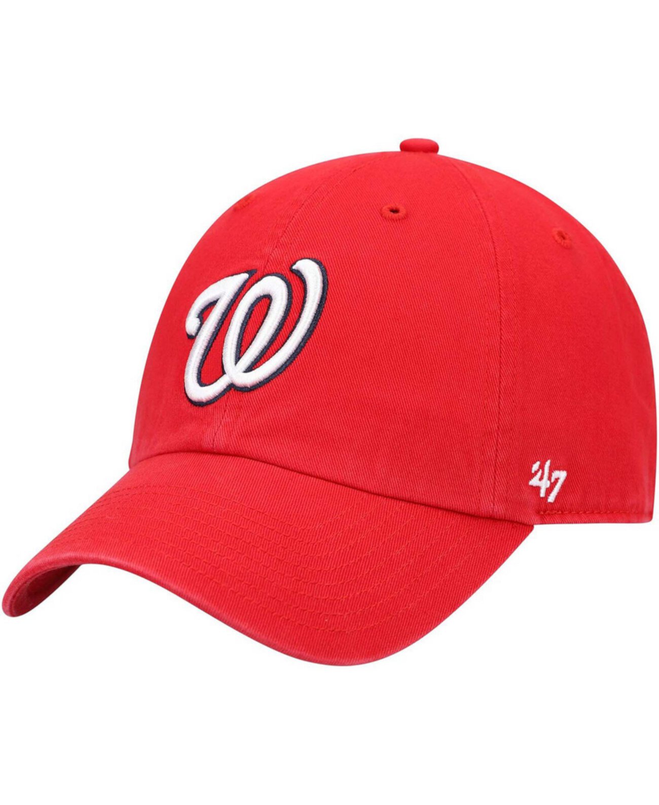 Мужская красная регулируемая кепка Washington Nationals Home Clean Up '47 Brand