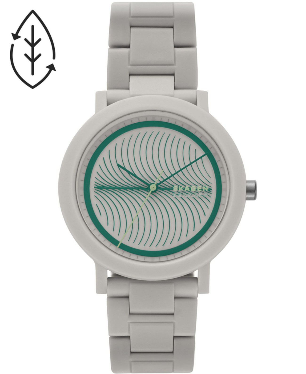 Мужские часы Aaren Emilie Lilja X Skagen Grey с браслетом из переработанного пластика, 41 мм Skagen