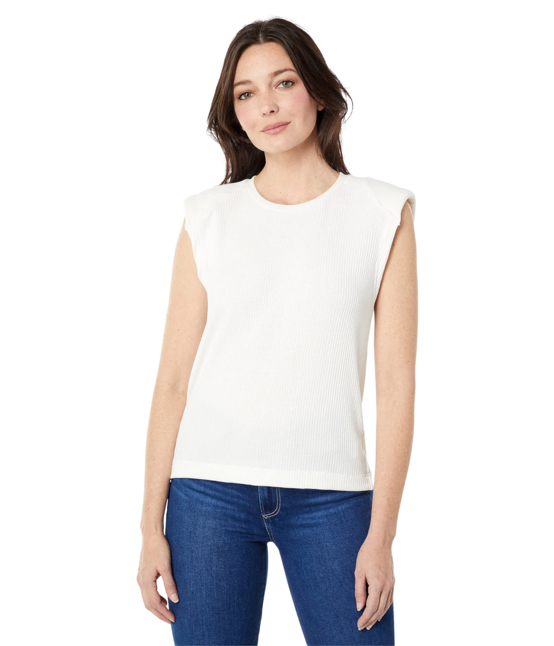 Serene Padded Muscle Tee in Autumn Rib LAmade