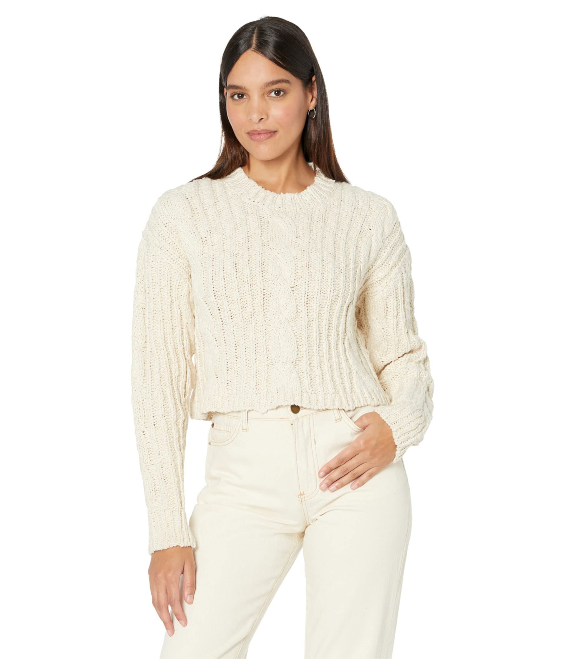 Chloe Crop Knit Bardot