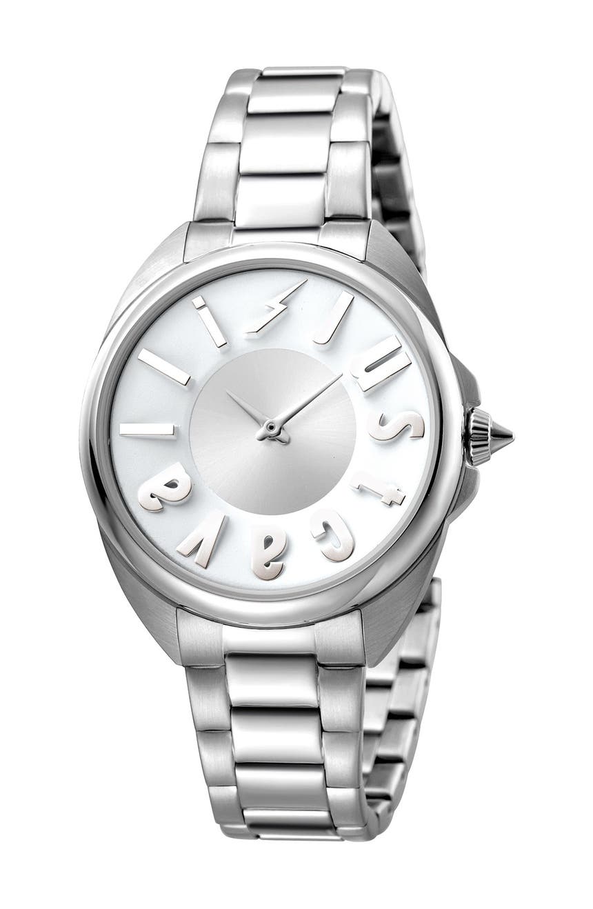 Женские часы-браслет с логотипом, 34 мм Just Cavalli