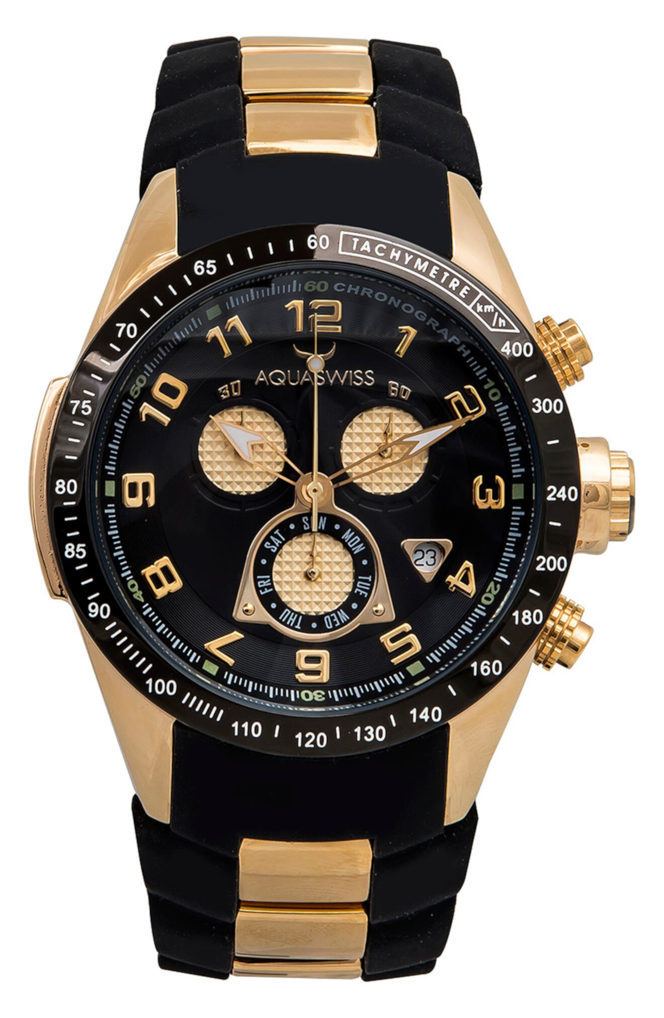 Мужские часы Trax 6H с силиконовым ремешком, 43 мм x 53 мм Aquaswiss