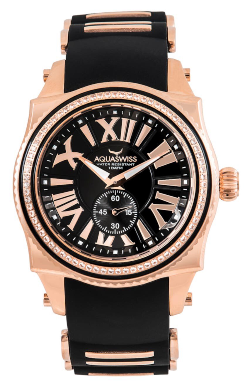Мужские часы Swissport A с кожаным ремешком, 43 мм x 53 мм Aquaswiss