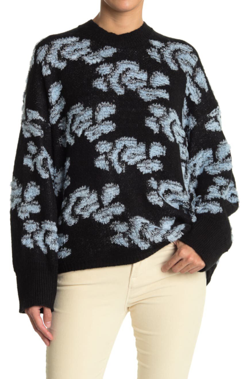 Вязаный пуловер с цветочным рисунком Woven Heart