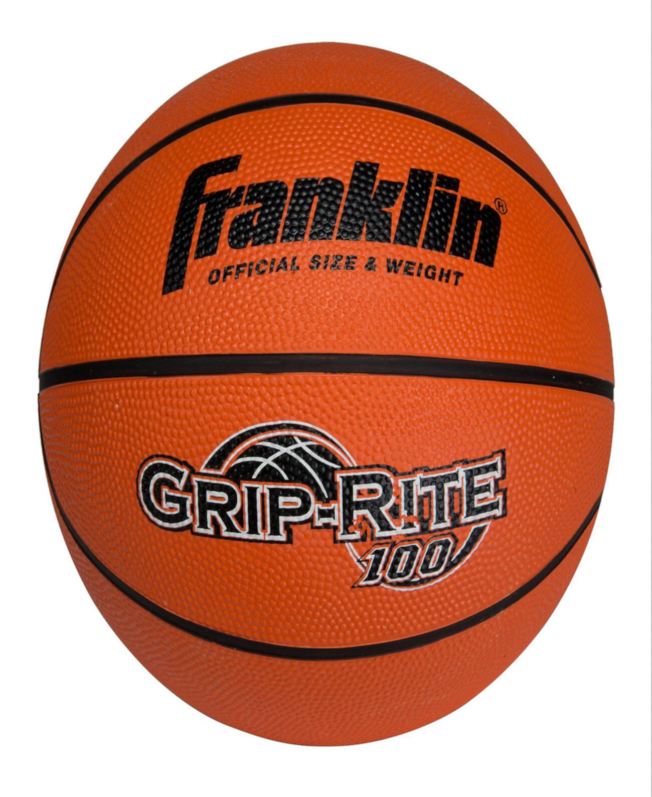 Резиновый баскетбольный мяч Grip-Rite 100 среднего размера Franklin Sports