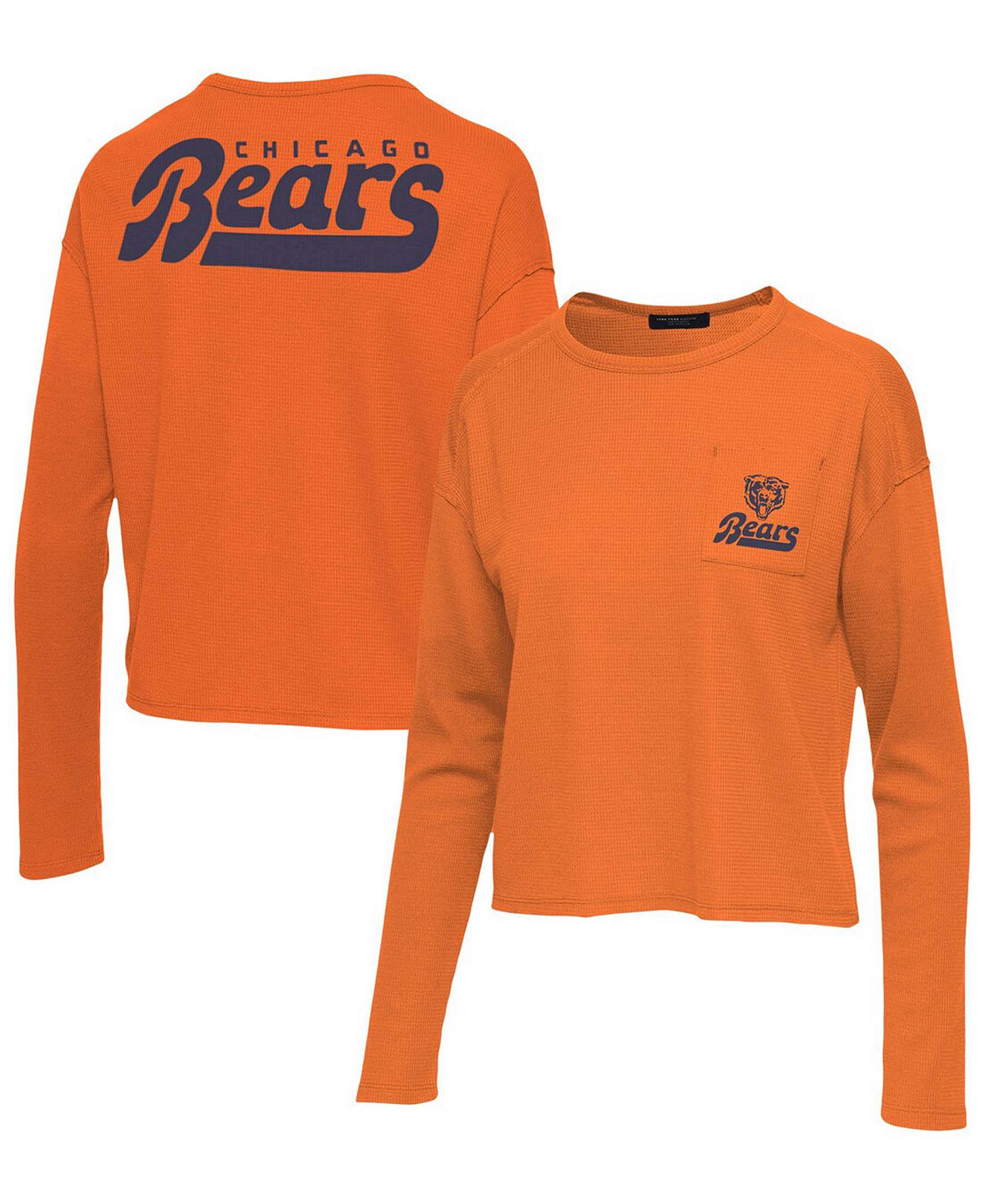 Женская Джерси Junk Food Orange Chicago Bears Pocket Thermal Long Sleeve T-shirt Junk Food