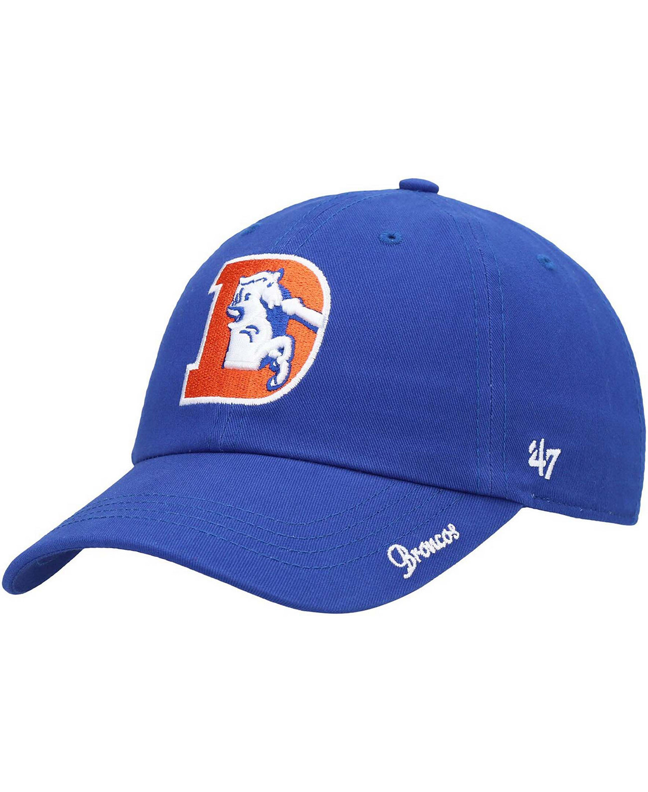 Женская регулируемая шляпа Royal Denver Broncos Miata Clean Up Legacy '47 Brand