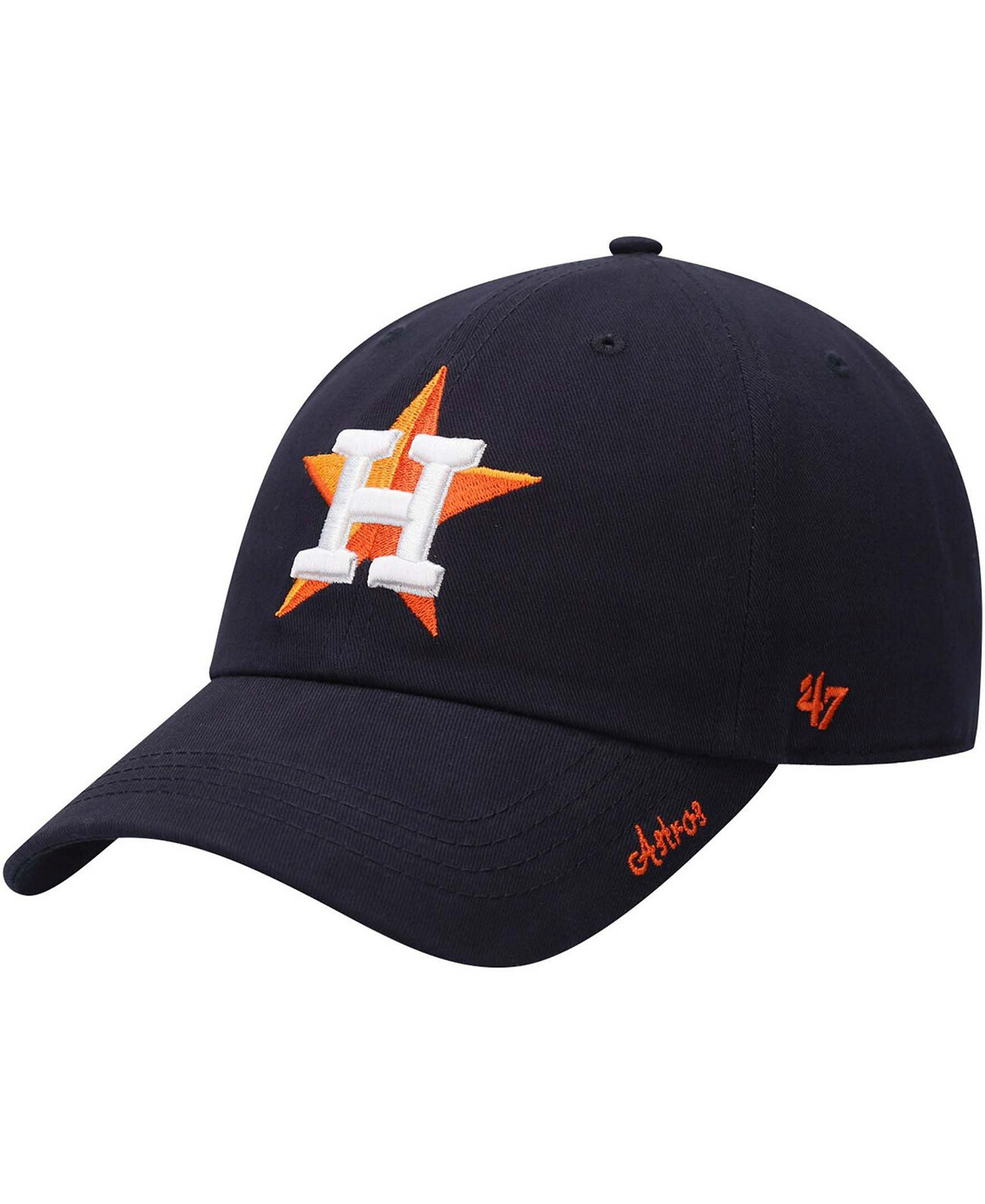 Женская темно-синяя регулируемая шляпа Houston Astros Team Miata Clean Up '47 Brand