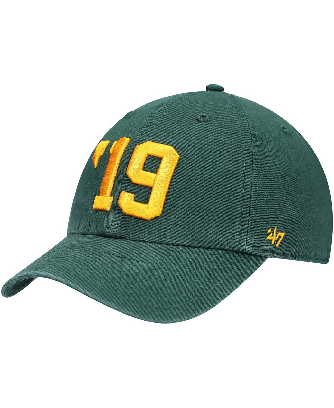 Мужская зеленая регулируемая кепка Green Bay Packers Clean Up Legacy '47 Brand
