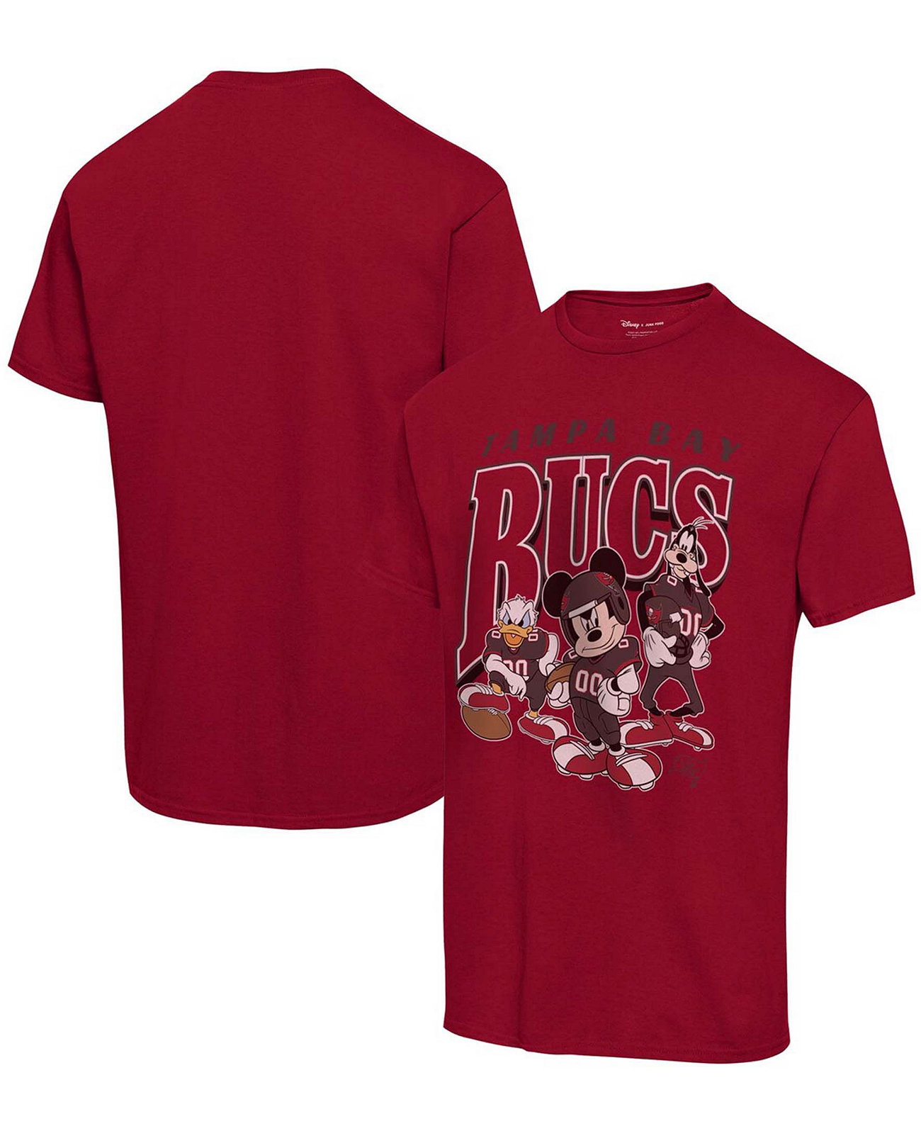 Мужская футболка Red Tampa Bay Buccaneers Disney Mickey Huddle Junk Food
