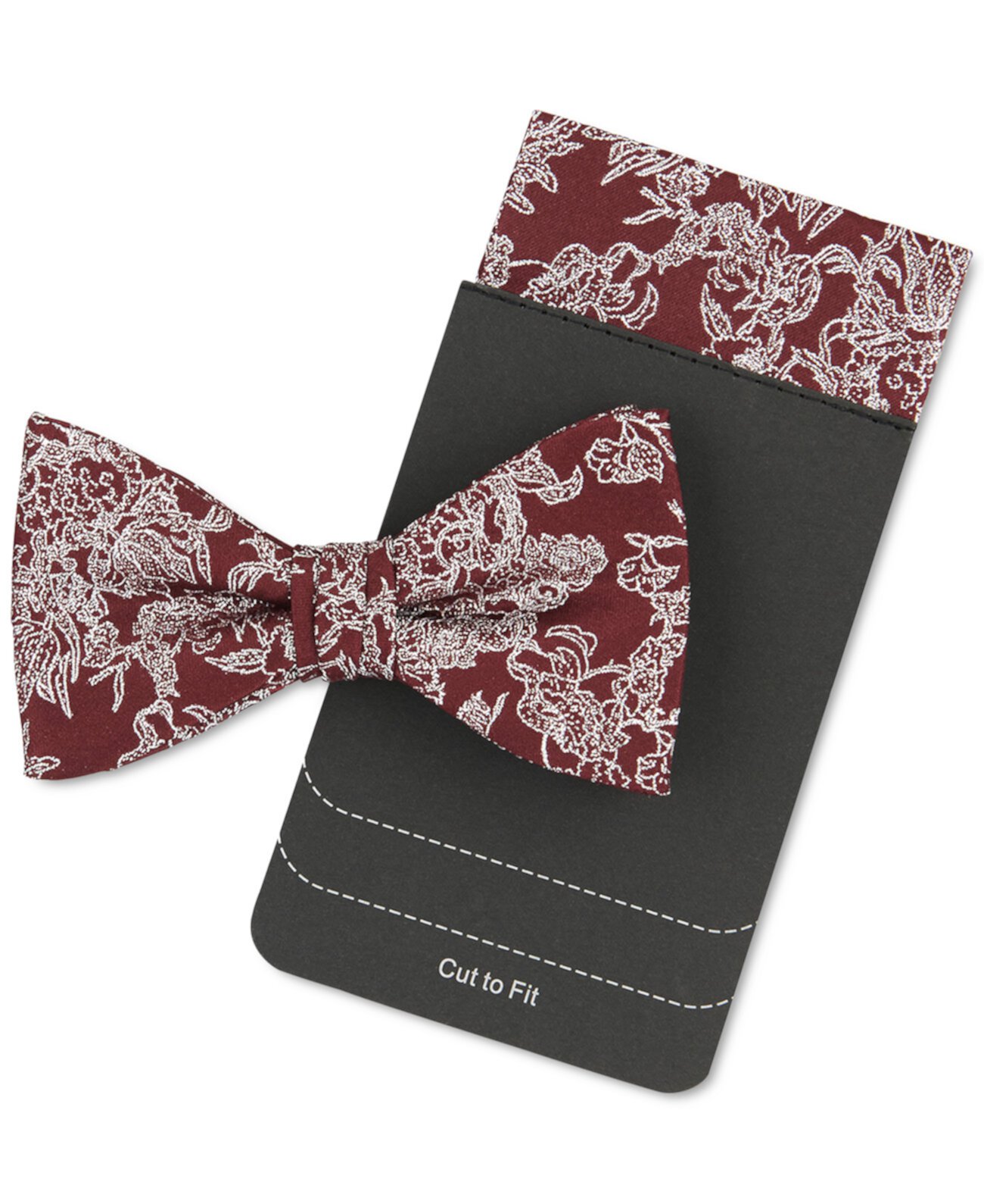 Мужской комплект галстука-бабочки и нагрудного платка с цветочным принтом Tallia