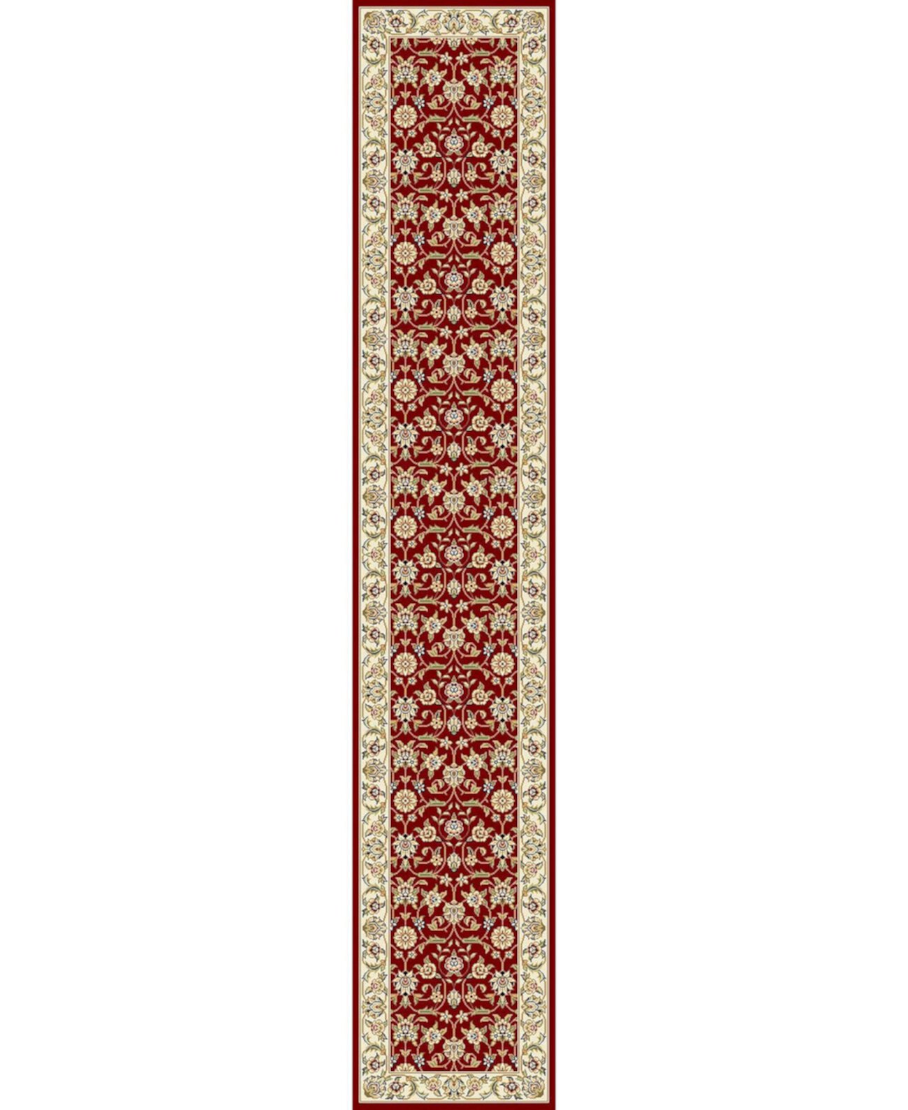 Lyndhurst LNH312 Красный и цвет слоновой кости Коврик для беговой дорожки размером 2 фута 3 x 20 футов Safavieh