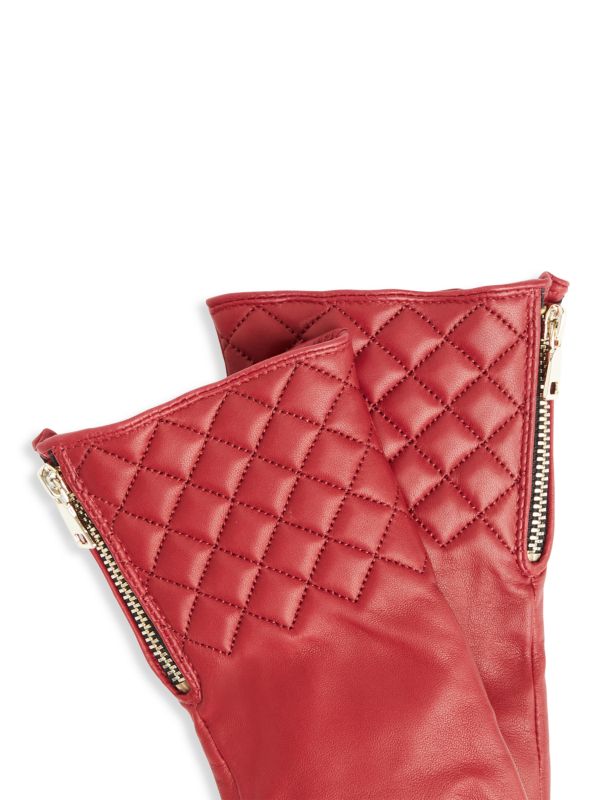 Перчатки Bruno Magli Quilted Leather Bruno Magli