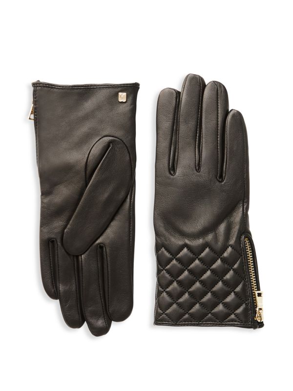 Перчатки Bruno Magli Quilted Leather Bruno Magli