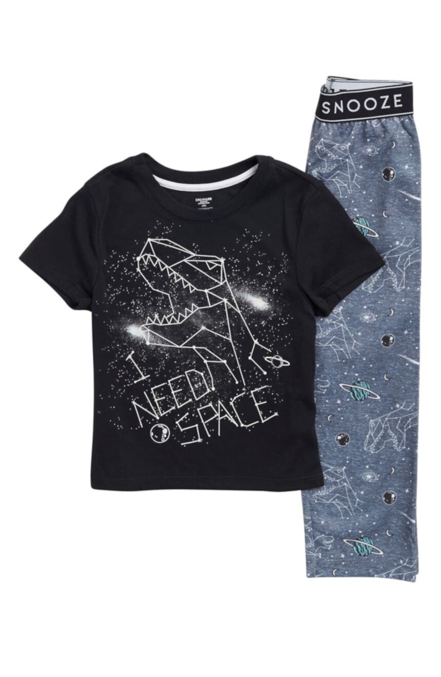 Пижамный комплект из футболки и брюк I Need Space Us Angels