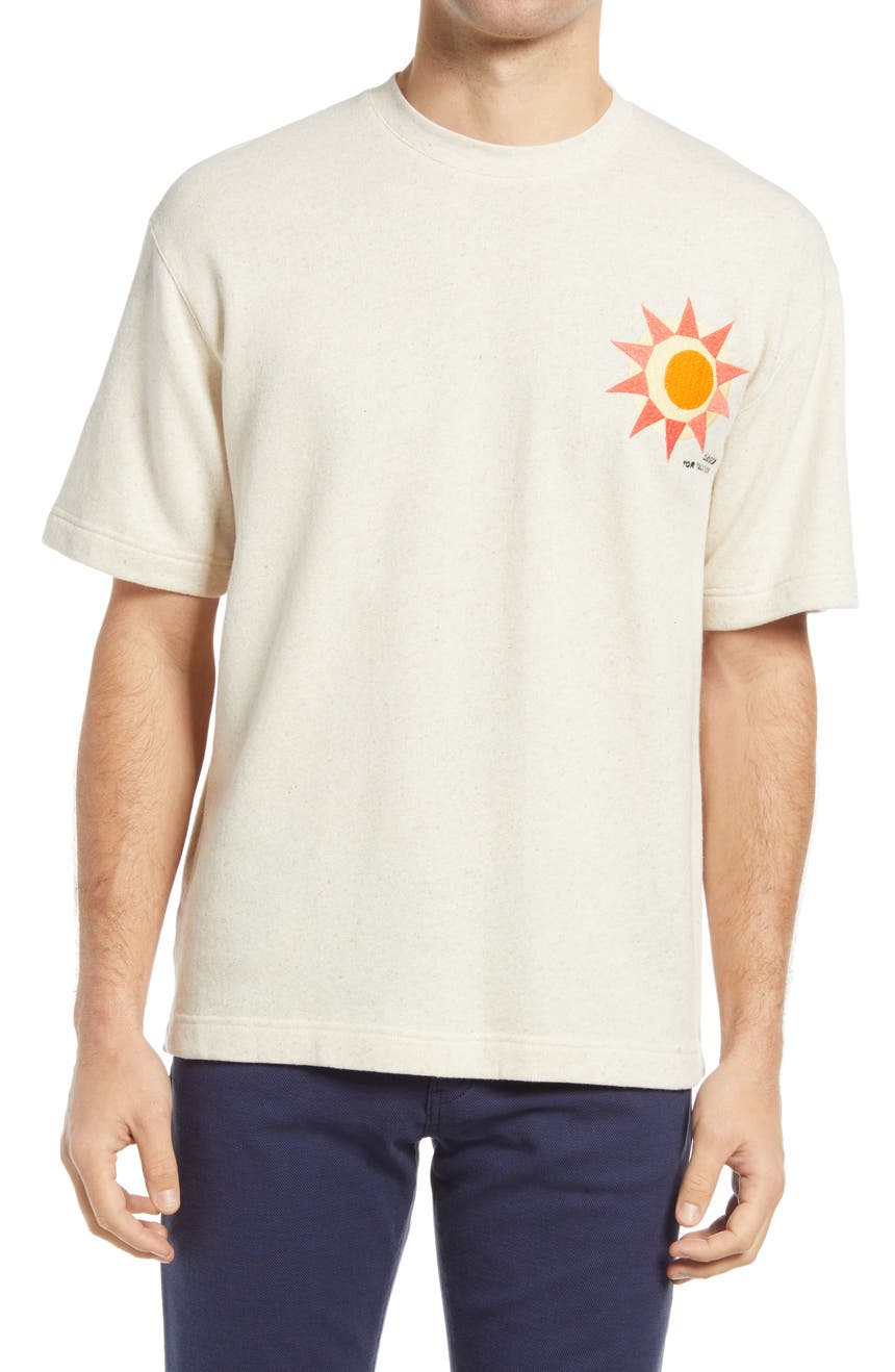 Мужская футболка с вышивкой Sun CLOSED