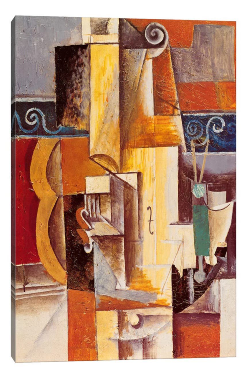 Скрипка и гитара Пабо Пикассо, картина на холсте, 26 x 18 дюймов ICanvas