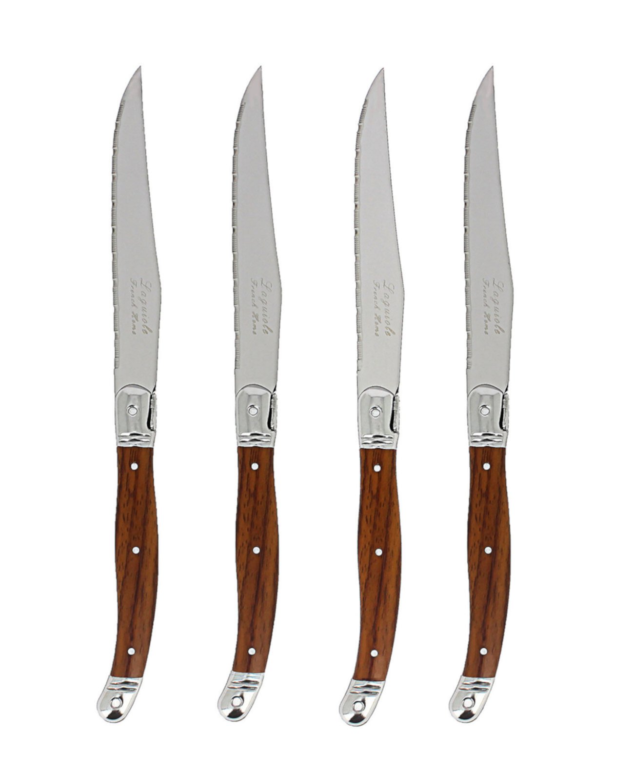 Laguiole Steak Knives Wood Grain, набор из 4 шт. French Home