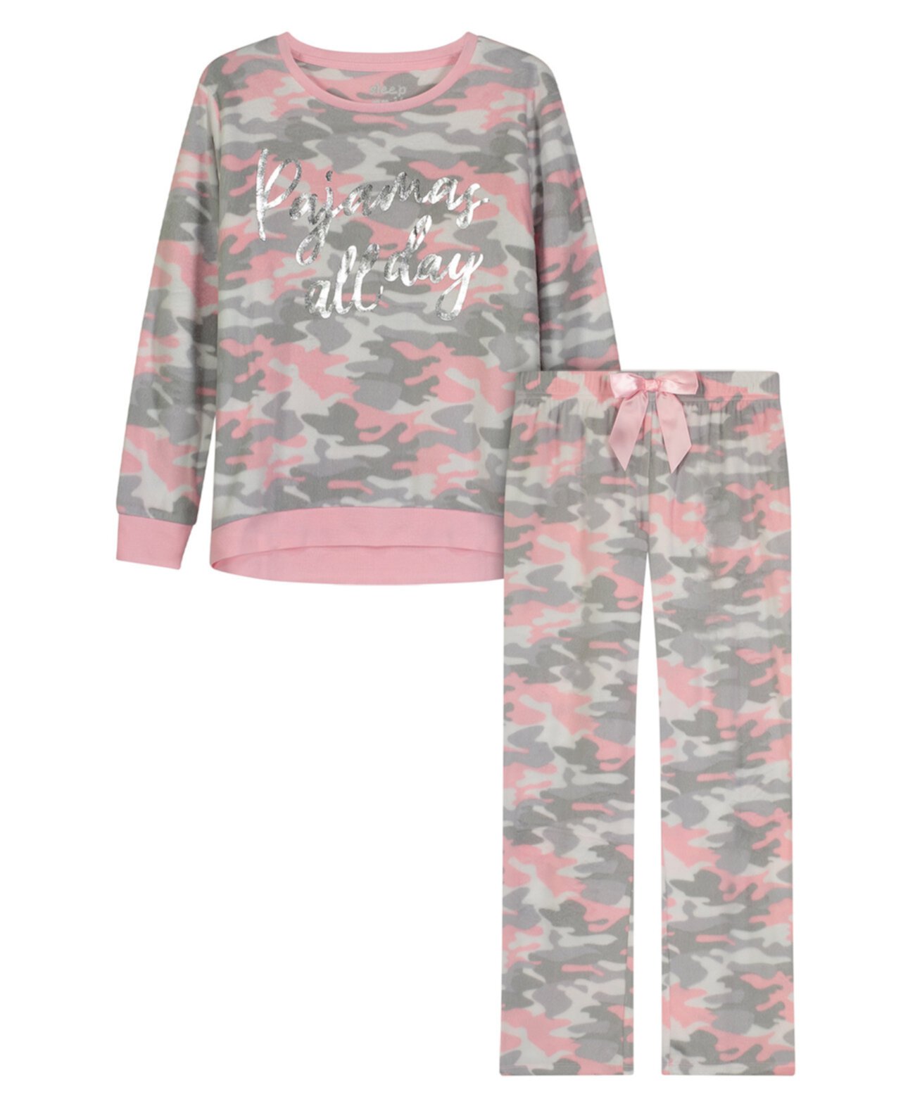 Пижамный комплект для больших девочек, 2 предмета Sleep On It