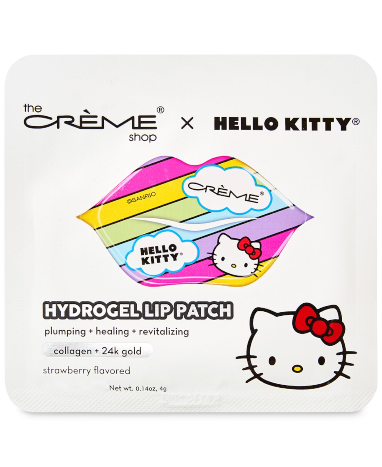 Гидрогелевые патчи для губ x Hello Kitty, со вкусом клубники The Creme Shop