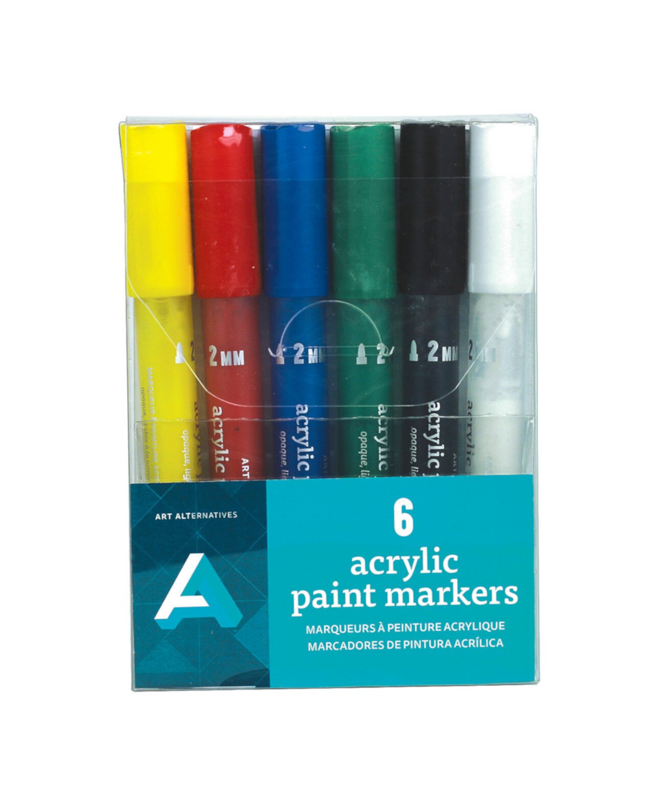 Набор маркеров для акриловых красок, 6 шт. Art Alternatives