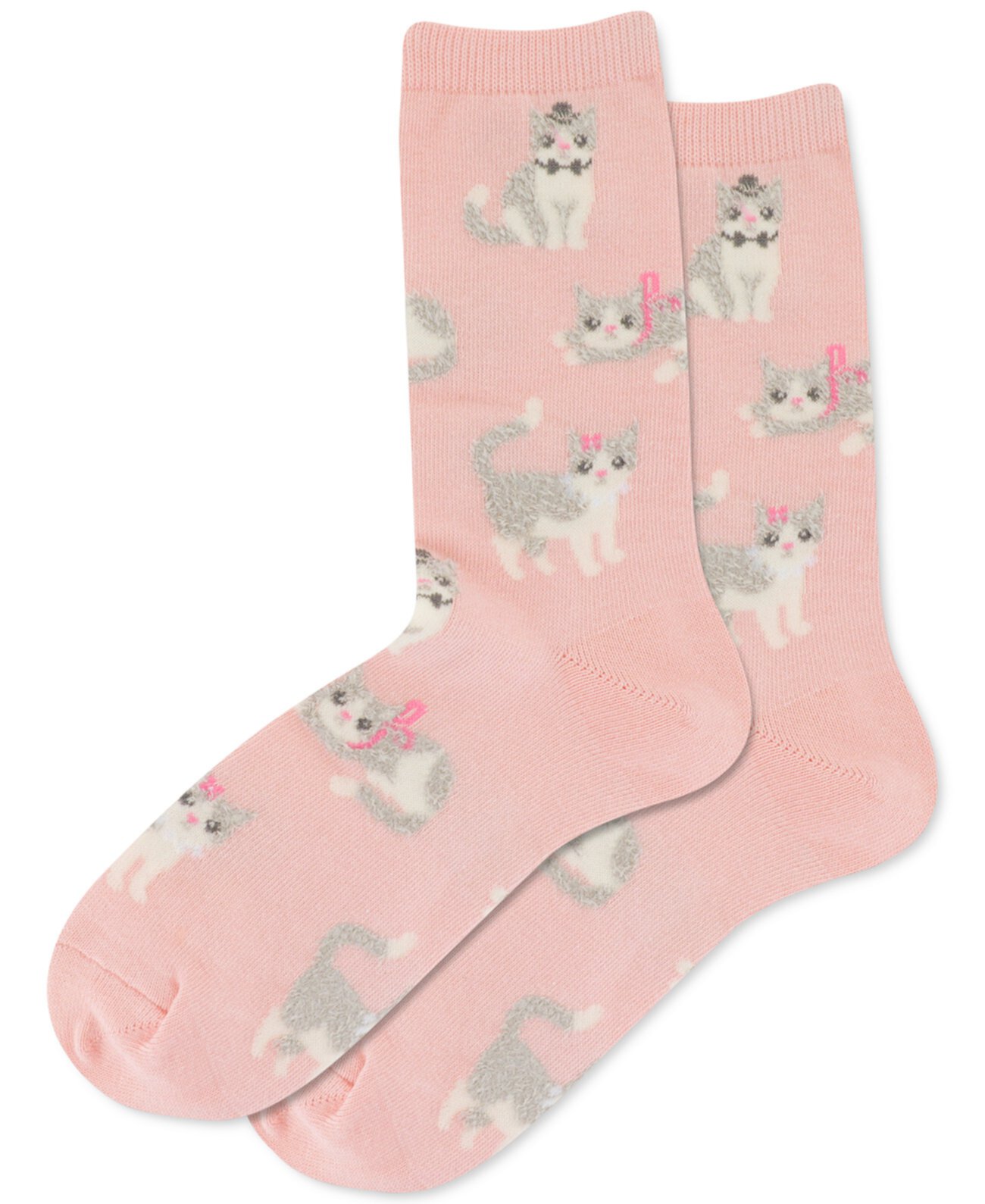 Женские носки с круглым вырезом Fuzzy Cat Hot Sox